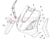 Front shield - Piaggio Fly 50 2T 2011