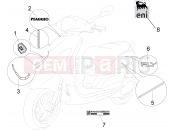 Plates - Emblems - Piaggio Fly 50 2T 2011