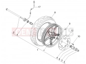 Front wheel - Piaggio Fly 50 4T 2005