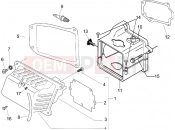 Cylinder head cover - Piaggio Fly 50 4T 2006