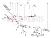 Handlebars - Master cil. - Piaggio Fly 50 4T 2006