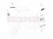 Plates - Emblems - Piaggio Fly 50 4T 2006
