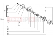 Driven pulley - Piaggio Free 100