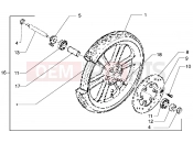 Front wheel - Piaggio Free 100