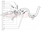 Handlebars component parts - Piaggio Free 100