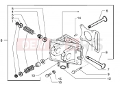 Head - valves - Piaggio Free 100