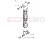 Rear shock absorber - Piaggio Free 100