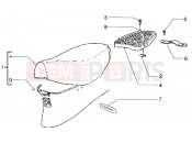 Saddle-Rear carrier - Piaggio Free 100