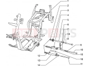 PIAGGIO Hexagon 125 Chassis-Swingingarm-side stand