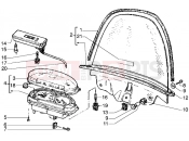 PIAGGIO Hexagon GTX 125 Speedometer (kms)-Windshield
