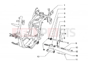 PIAGGIO Hexagon LX Chassis-Swingingarm-side stand