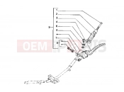 PIAGGIO Hexagon LX Handlebars component parts