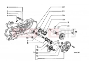 PIAGGIO Hexagon LX Rear wheel shaft