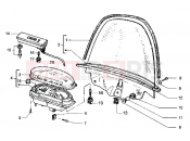 PIAGGIO Hexagon LX Speedometer (kms)-Windshield