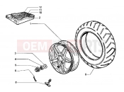 hátsó kerék - Piaggio Hexagon LXT