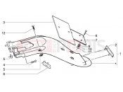 Rear mudguard - Piaggio Liberty 125 La Poste
