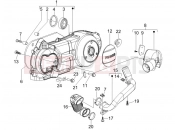Crankcase cover - Crankcase cooling - Piaggio Liberty 150 2008