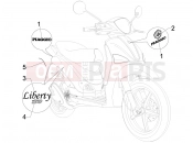 Plates - Emblems - Piaggio Liberty 150 2008