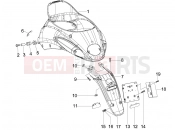 Rear cover - Splash guard - Piaggio Liberty 150 2008