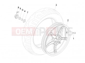 Rear wheel - Piaggio Liberty 150 2008