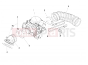 Carburettor, assembly - Union pipe - Piaggio Liberty 150 2013