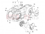 Crankcase cover - Crankcase cooling - Piaggio Liberty 150 2013