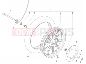 Front wheel - Piaggio Liberty 150 2013