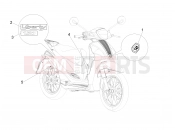 Plates - Emblems - Piaggio Liberty 150 2013