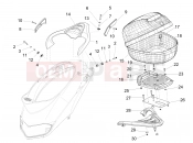 Rear luggage rack - Piaggio Liberty 150 2013