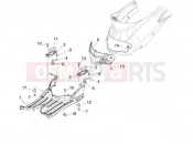 Central cover - Footrests - Piaggio Liberty 200 2006