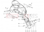 Rear cover - Splash guard - Piaggio Liberty 200 2006