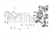 Cylinder-piston-wrist pin unit - Piaggio Liberty 50 2T 2012