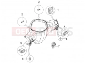 Selectors - Switches - Buttons - Piaggio Liberty 50 2T 2012