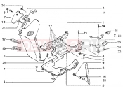 PIAGGIO Liberty 50 4T Front shield-foot board-spoiler