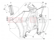 PIAGGIO MP3 125 Front glove-box - Knee-guard panel