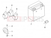 PIAGGIO MP3 125 Remote control switches - Battery - Horn
