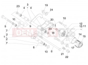 PIAGGIO MP3 125 ie Touring Swinging arm