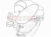 Saddle/seats - Piaggio MP3 125 YOUrban ERL 2013