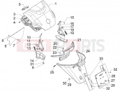 PIAGGIO MP3 250 ie MIC Rear cover - Splash guard
