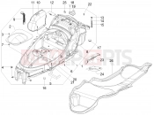 PIAGGIO MP3 300 ie LT & Sport Helmet huosing - Undersaddle