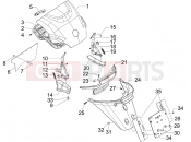 PIAGGIO MP3 300 ie LT & Sport Rear cover - Splash guard