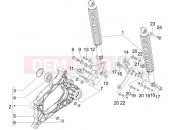 PIAGGIO MP3 300 ie LT & Sport Rear suspension - Shock absorber/s