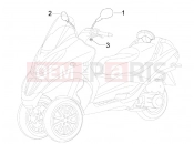 PIAGGIO MP3 300 ie LT Touring Driving mirror/s