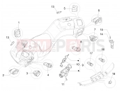 PIAGGIO MP3 300 ie Business - Sport - Enjoy Selectors - Switches - Buttons