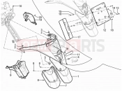 Rear cover - Splash guard - Piaggio MP3 300 YOUrban LT ERL 2013
