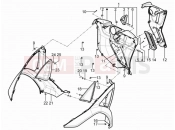 Front glove-box - Knee-guard panel - Piaggio MP3 300 YOUrban LT ERL 2015
