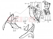 Front glove-box - Knee-guard panel - Piaggio MP3 300 YOUrban LT RL - Sport 2017