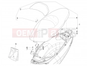 Saddle/seats - Piaggio MP3 300 YOUrban LT RL - Sport 2017