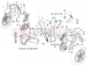 Wheel huosing - Mudguard - Piaggio MP3 300 YOUrban LT RL - Sport 2017