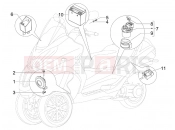PIAGGIO MP3 400 ie LT Touring Remote control switches - Battery - Horn